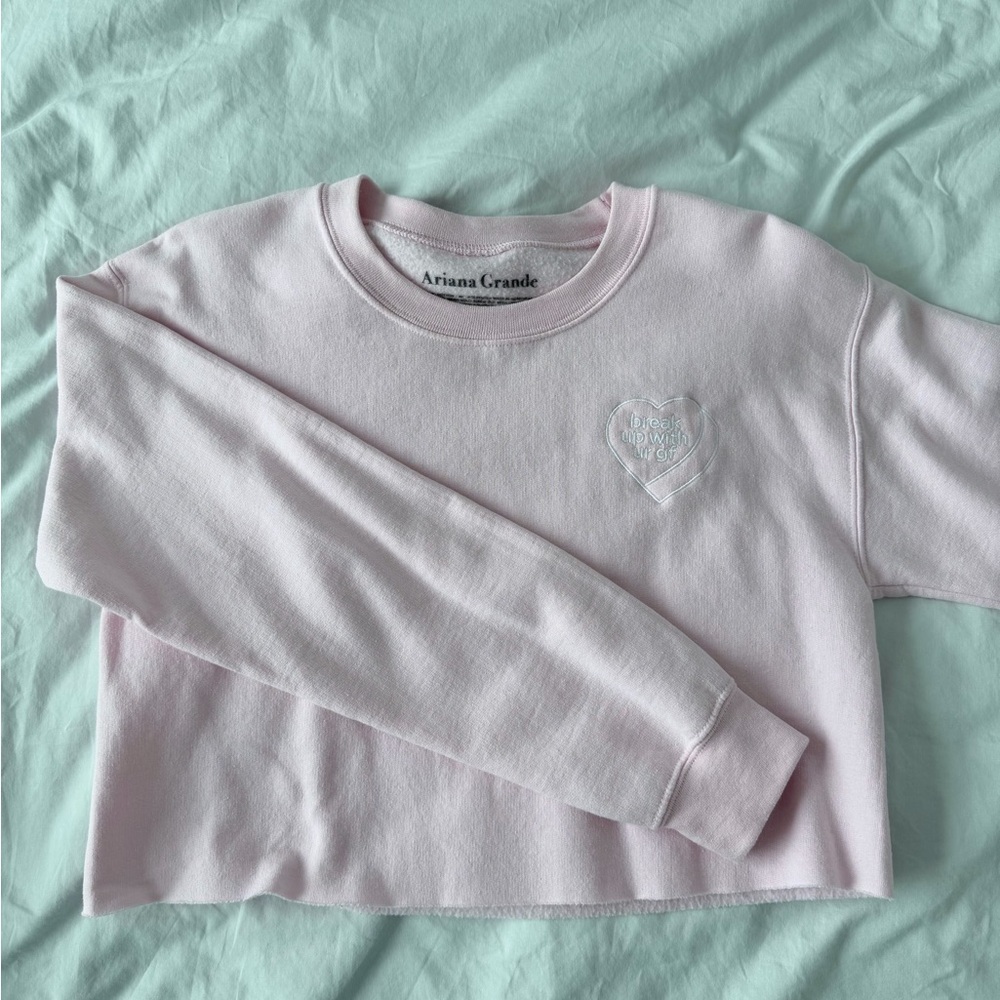 Ariana Grande Light Pink Crewneck